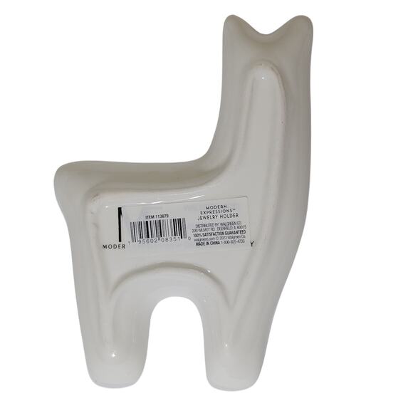 Modern Expressions Ceramic Llama Dish – Multicolor Decorative Tray 6" x 4" - Picture 3 of 4